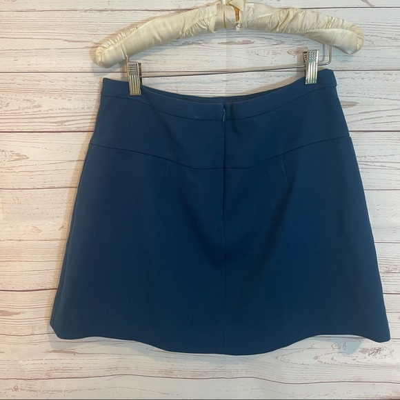 NWT J. Crew Caravan Blue Box Pleat Skirt - Picture 5 of 6